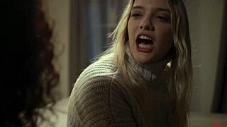 Blonde fingers wet ebony pussy in Allherluv Stars Pt 4!