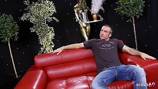 whoa, huge tits blonde in lingerie rips clothes for no-condom lapdance on monster cock!