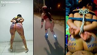 bound prostitute slut samanta fucked hard in humiliation bondage