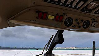 Ladyboy shemale demonstrates piper pa31 navajo startup in xp11 flight tutorial