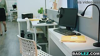milf boss strapfucks lesbian intern ass