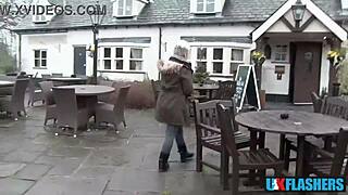 Everyone Sees My Juicy Pussy! Bree Branning Flashes And Pisses Publicly