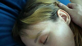 Brunette College Cutie Rides Tinder Date Cowgirl After Sleepover