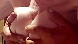 Her Tits Tremble During Loving Handjob Play