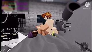 roblox nerd pounds trashy bimbo's big fake tits hard
