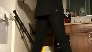 Sweaty Amateur Workout Session With Upbeat Music