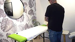 Juicy Latina Massage Girl Rides Client's Monster Cock Hard