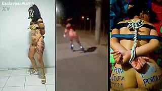 bound prostitute slut samanta fucked hard in humiliation bondage