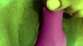 wet ebony pussy squirts close-up movie night drip