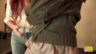 Sexy Redhead Lures Blonde Friend Into Fingering Kissing Orgasms