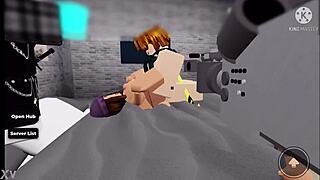 roblox nerd pounds trashy bimbo's big fake tits hard