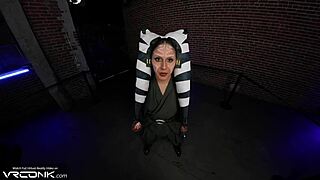 vr conk ahsoka tano star wars cosplay blows anakin's huge cock then rides pov pt 1