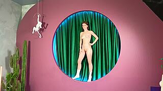 nude shaved beauty flashes erotic pussy in public outdoor reality broadcast