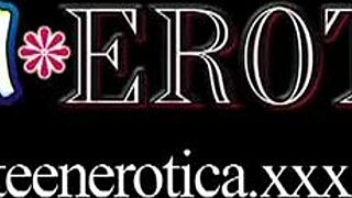 Very Cute Brunette Teen Endures Hardcore Anal Cumshot