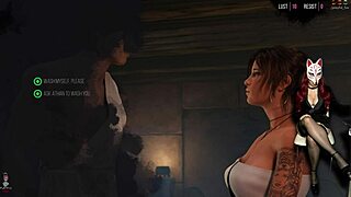 lara croft's getting that steamy erotic massage in stockings cosplay adventure episode 9