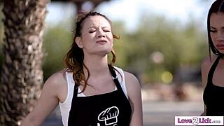 i love when six girlfriends lick pussy at bbq