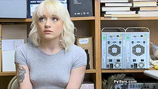 Horny Guard Pounds Petite Blonde Teen Office Hidden Cam Fuck