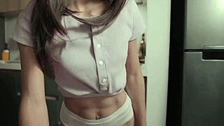 trad wife pov sucks balls teases skinny tits