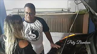 Big Ass Latina Fixes Broken Favela Car Reality Full