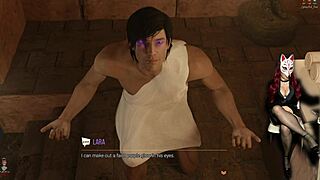 lara croft's getting that steamy erotic massage in stockings cosplay adventure episode 9