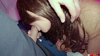 Fucked stepmom in bed and came on her panties