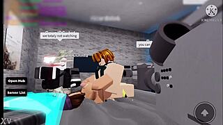 roblox nerd pounds trashy bimbo's big fake tits hard