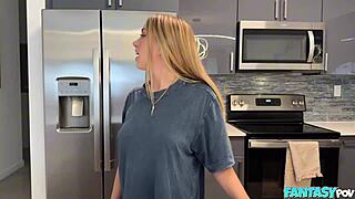 Fucking stepbro's hot blonde girlfriend khloe kapri taboo pov