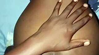 ebony girlfriend creams doggystyle on big black cock