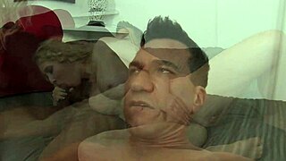 Blonde milf mom rides big cock in sexy lingerie doggystyle cumshot