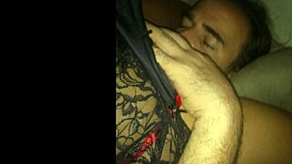 teasing my juicy shaved pussy in black shirt