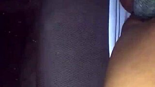 Kissesxxx Pounds Cucumber Deep In Ebony Pussy Public Squirting