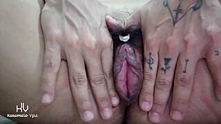 Hairy Pussy Makeover Big Clit Lips Milf Shows Off Wet