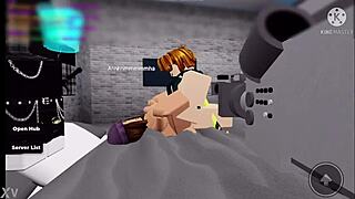 roblox nerd pounds trashy bimbo's big fake tits hard