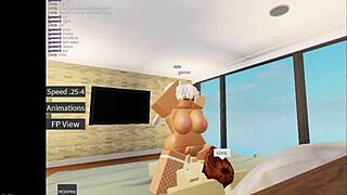 roblox bunny begs for hardcore ass and tit pounding!