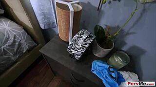 oops, caught sniffing stepmom's wet panties again 😏