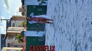 Blonde milf spreads big clit ass after beach invite for monster cock anal pounding