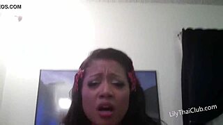 Big tits Asian gives POV blowjob before squirting sex climax