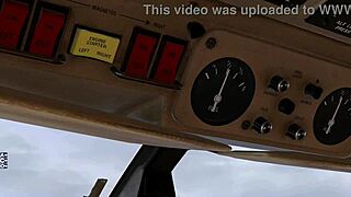 Ladyboy shemale demonstrates piper pa31 navajo startup in xp11 flight tutorial