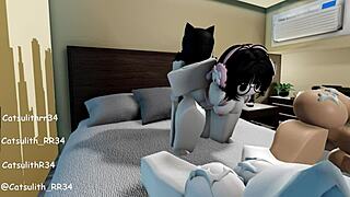 first foursome with her hot friends bending over for my cock~