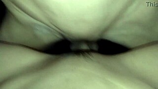 Virgin shaved pussy stretched by huge long cock