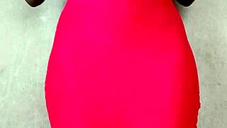 sexy african lady flashes big tits outdoor