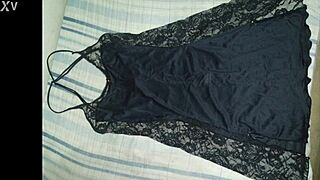 teasing my juicy shaved pussy in black shirt