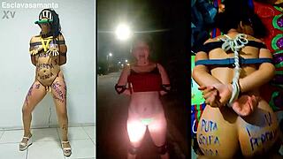 bound prostitute slut samanta fucked hard in humiliation bondage