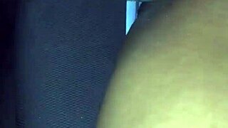 Kissesxxx Pounds Cucumber Deep In Ebony Pussy Public Squirting