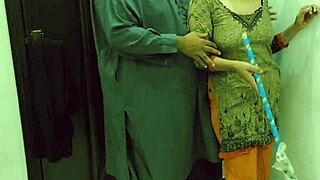 Beautiful Pakistani maid's cute ass takes first anal pounding