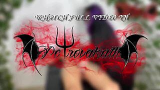 Humiliating my curvy latina girlfriend with lesbian toy licking