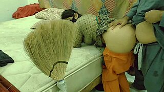 Beautiful Pakistani maid's cute ass takes first anal pounding