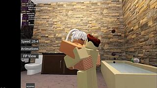 roblox bunny begs for hardcore ass and tit pounding!