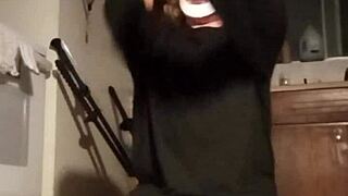 Sweaty Amateur Workout Session With Upbeat Music