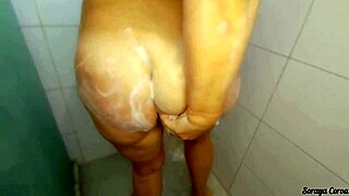 Sneaky MILF Mom Tries Lingerie Bath for DP with Son-in-Law Duo